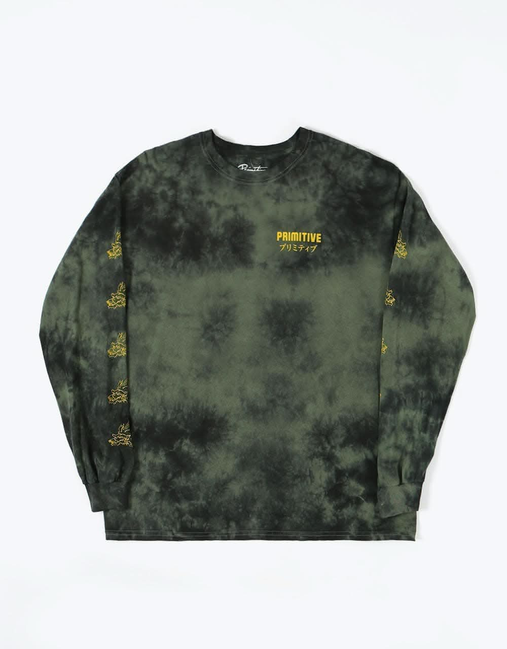 Primitive Dynasty L/S T-Shirt - Military Green Black