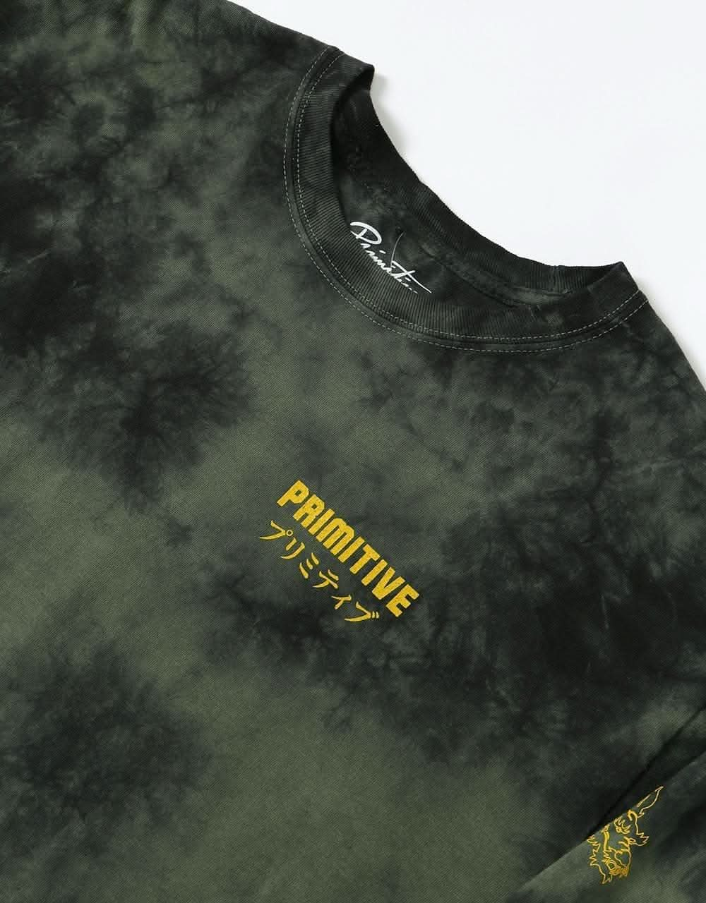 Primitive Dynasty L/S T-Shirt - Military Green Black