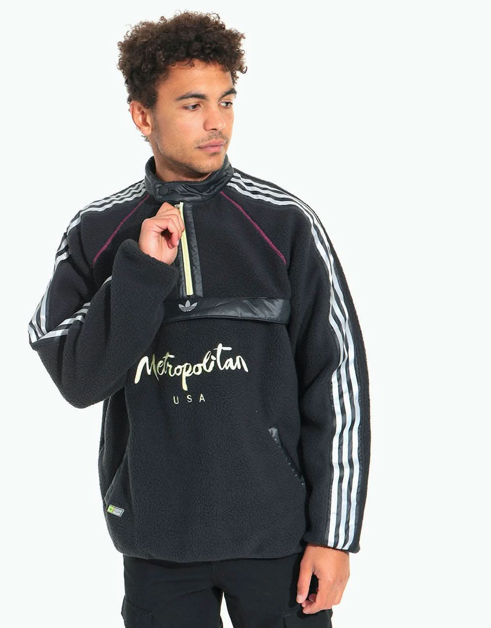 Adidas x Metropolitan Polar Track Top - Black/Yellow Tint/Real Magenta