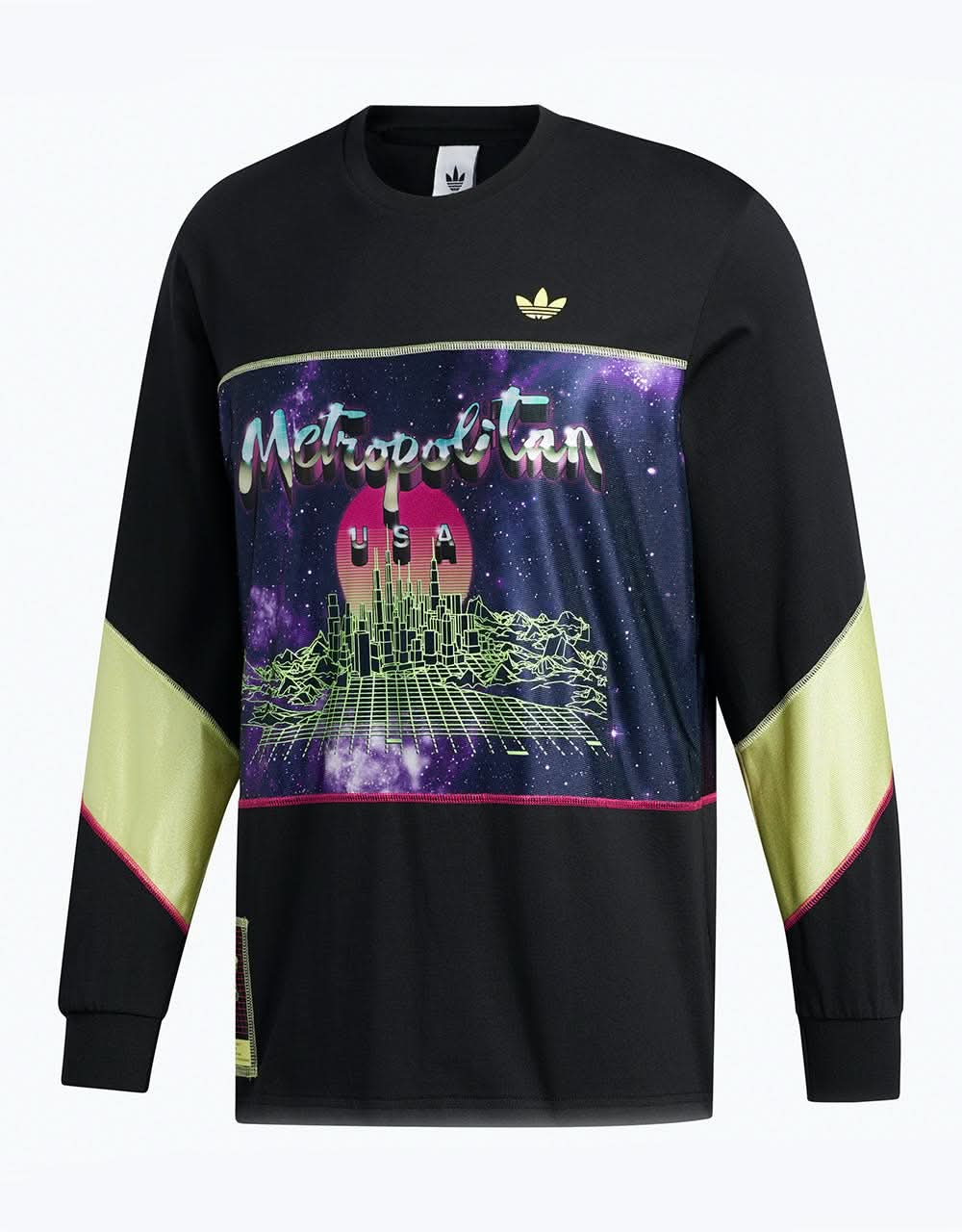 Adidas x Metropolitan L/S Jersey - Black/Yellow Tint/Real Magenta