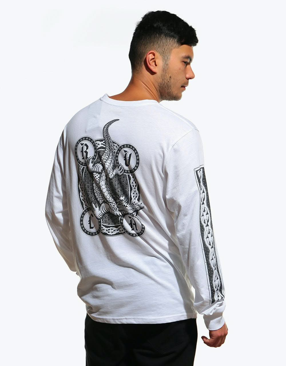 RVCA Croco L/S T-Shirt - White