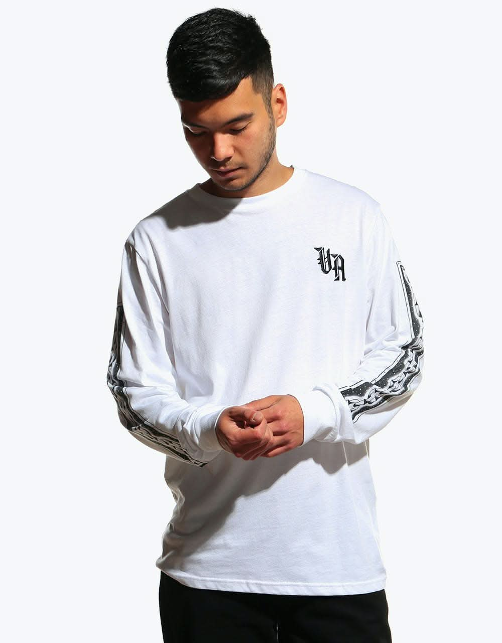 RVCA Croco L/S T-Shirt - White