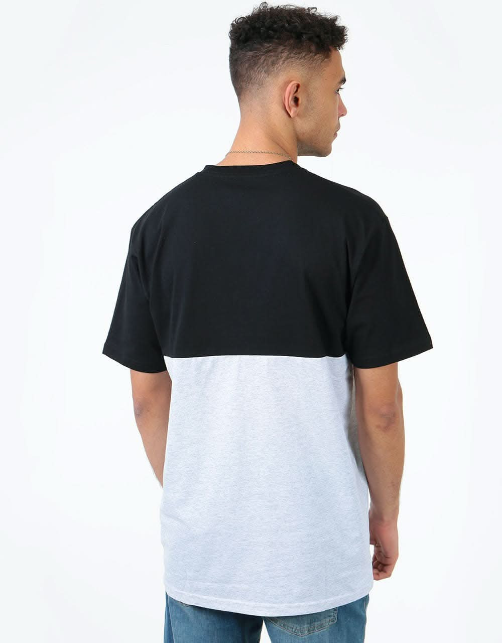 Vans Colorblock T-Shirt - Ash Heather/Black