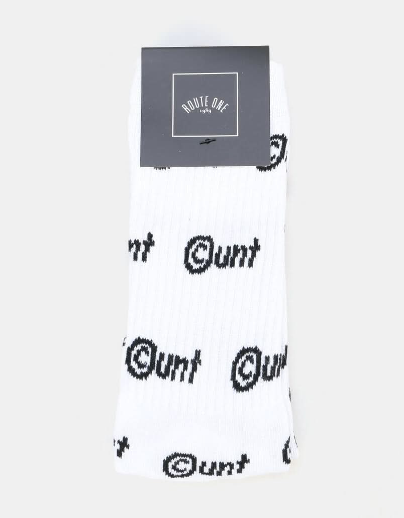 Route One C-UNT Socken – Weiß