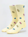 Route One Pillz Socks - Pale Yellow