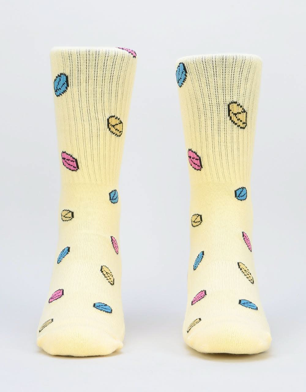 Route One Pillz Socks - Pale Yellow