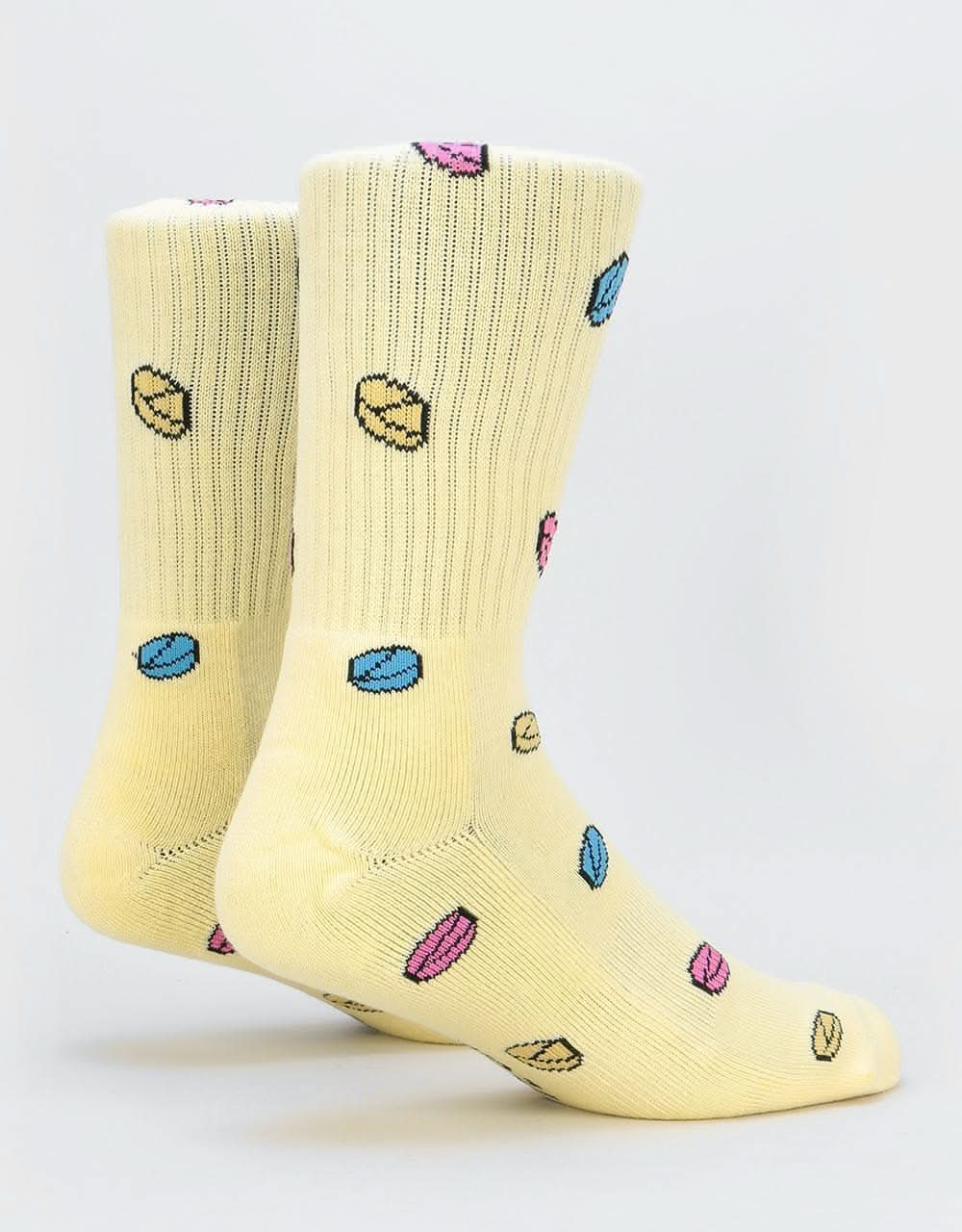 Route One Pillz Socks - Pale Yellow