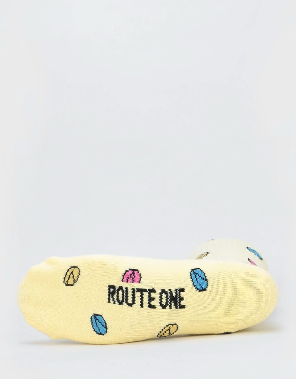 Route One Pillz Socks - Pale Yellow