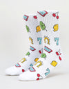 Route One Slots Socks - White