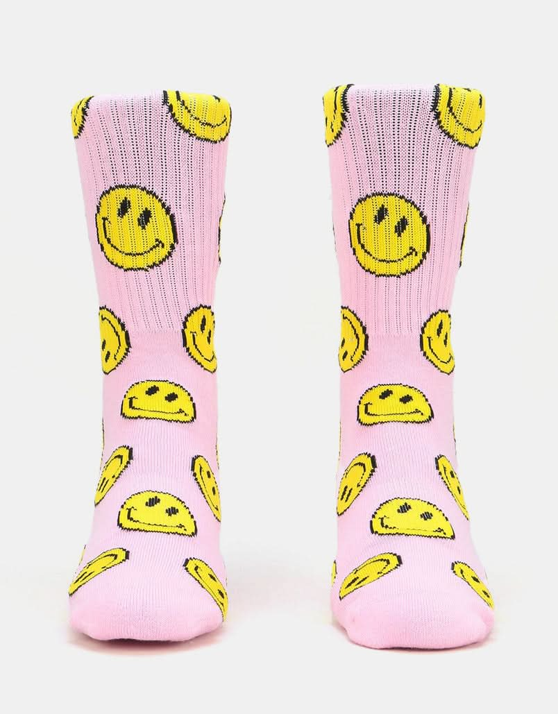 Route One Smile Socken – Hellrosa