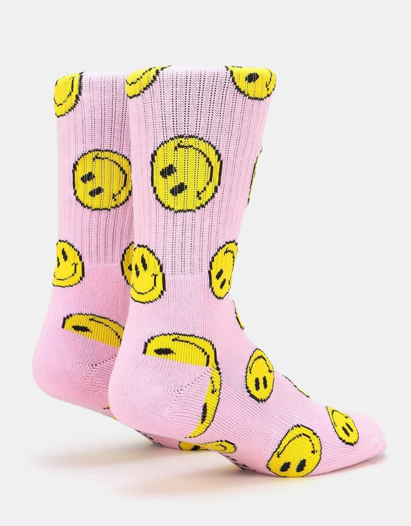 Route One Smile Socken – Hellrosa