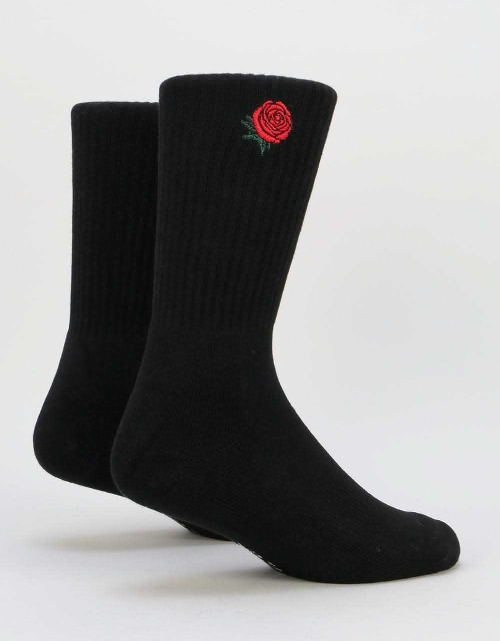 Route One Rose Socks - Black