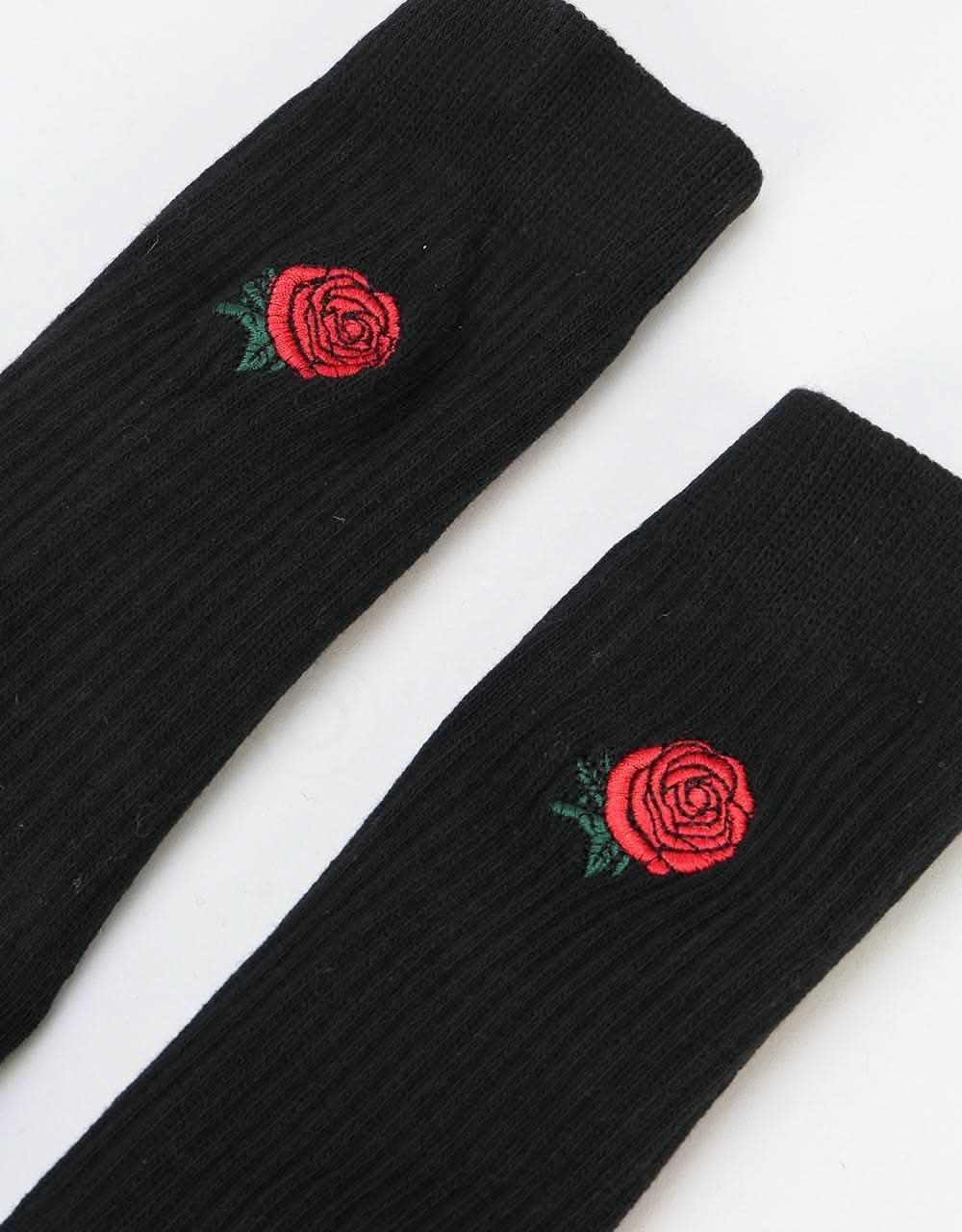 Route One Rose Socks - Black