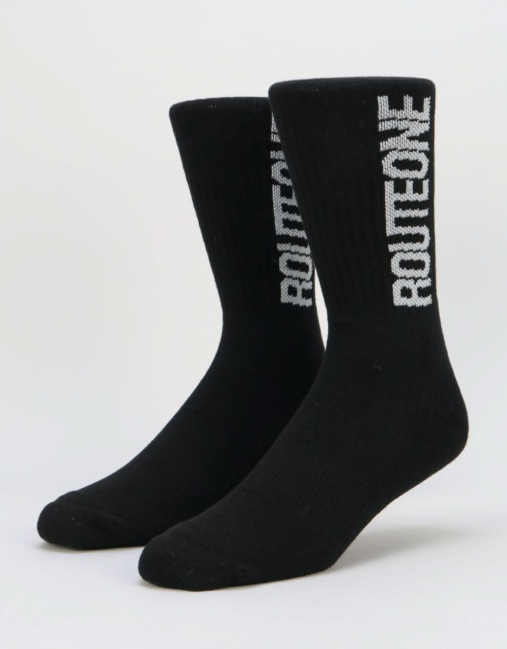 Route One Sport Logo Socks - Black/Glow