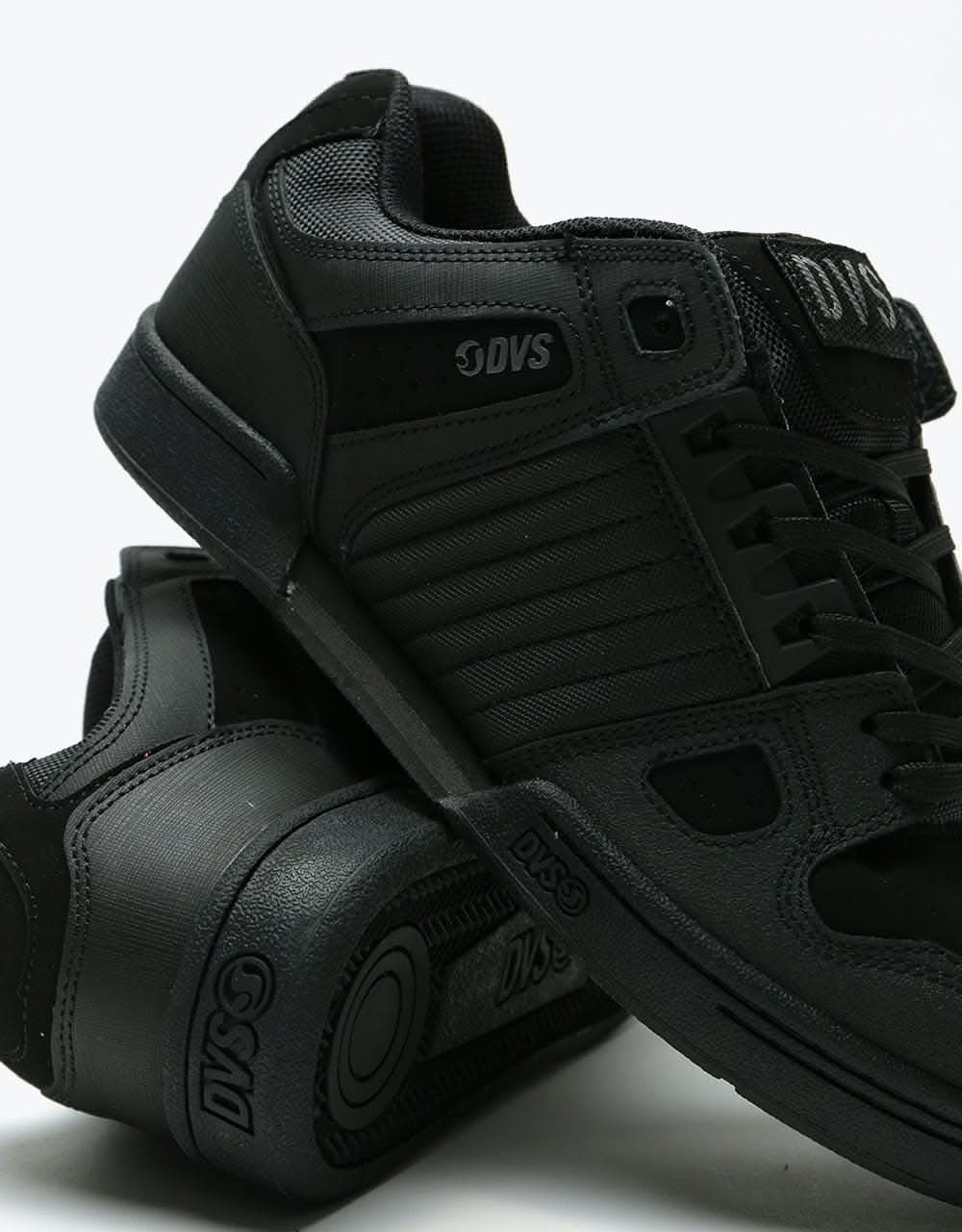 DVS Celsius Skate Shoes - Black/Black Leather