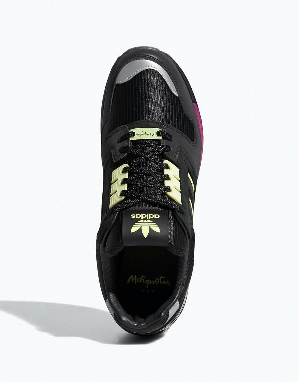 Adidas x Metropolitan ZX8000 Shoes - Core Black/Yellow Tint/Customized