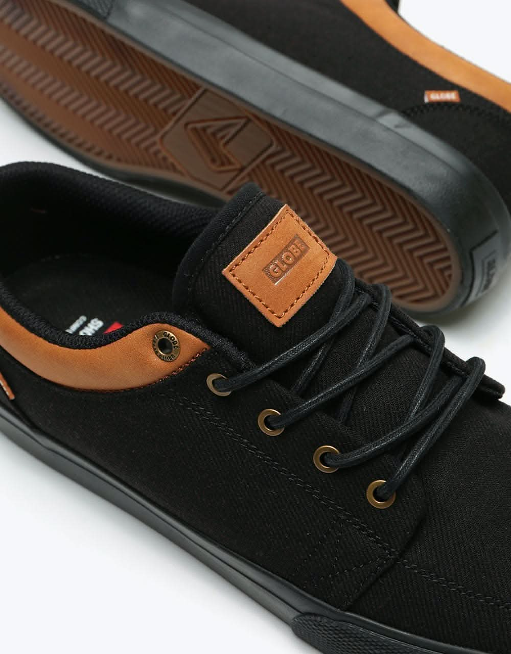 Globe GS Skate Shoes - Long Black/Toffee