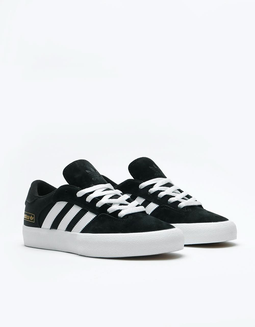 Adidas Matchbreak Super Skate Shoes - Core Black/White/Gold Metallic