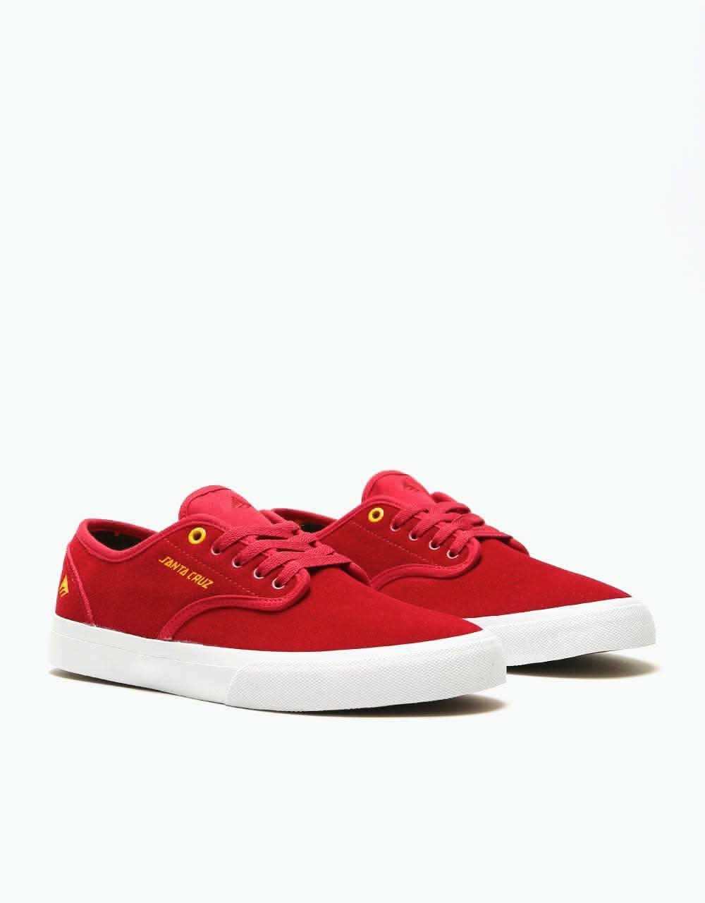 Emerica x Santa Cruz Wino Standard Skate Shoes - Red/White