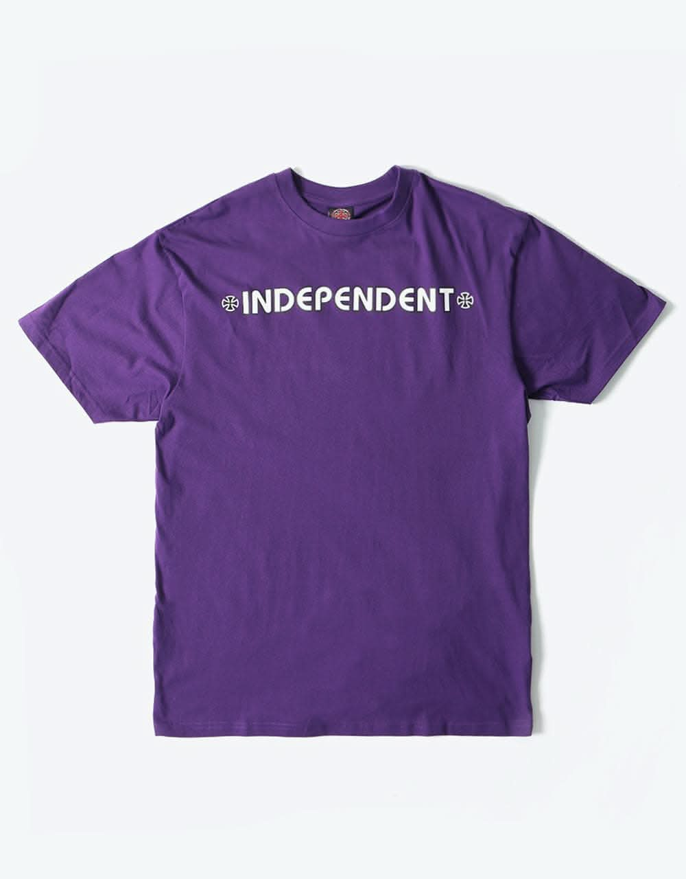 Independent Bar Cross T-Shirt - Deep Purple