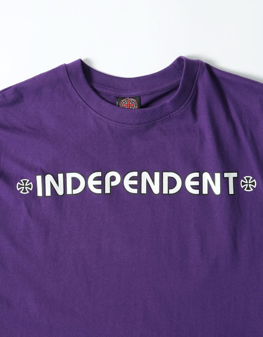 Independent Bar Cross T-Shirt - Deep Purple