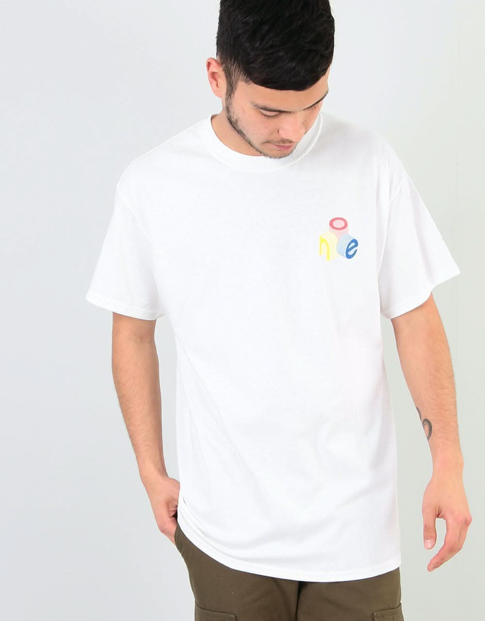 Route One Blocks T-Shirt - White