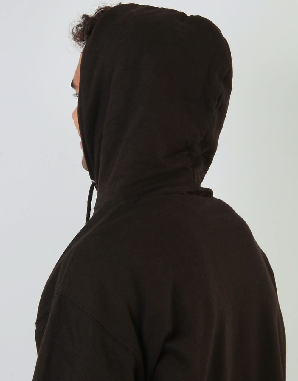 Route One Throwback Pullover Hoodie - Black