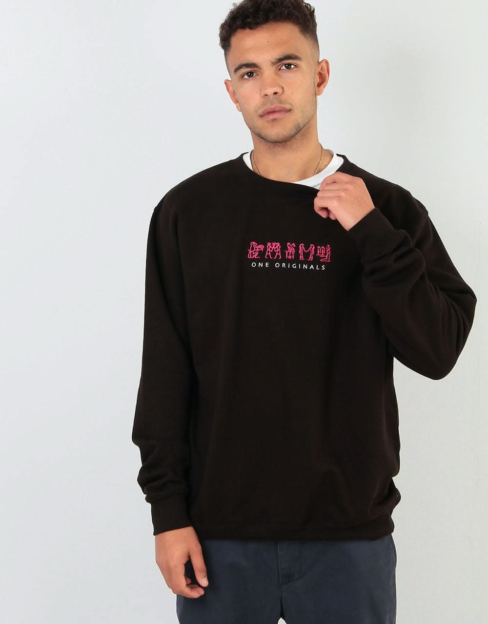 Route One Hieroglyphs Sweatshirt - Black