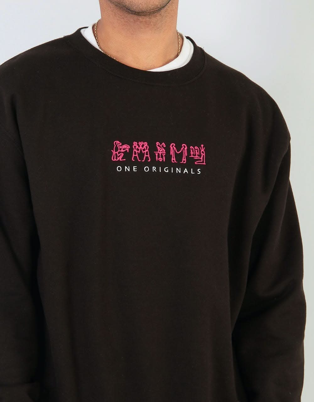 Route One Hieroglyphs Sweatshirt - Black