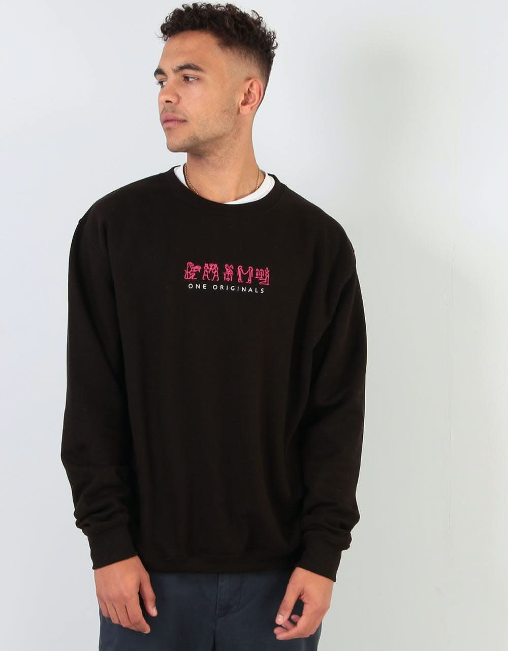 Route One Hieroglyphs Sweatshirt - Black