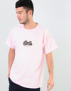 Route One Trippy Kitty T-Shirt - Light Pink