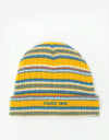 Route One Striped Fisherman Beanie - Yellow/Multi