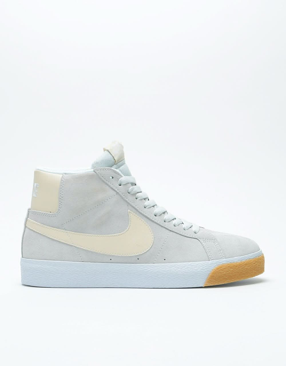 Nike SB Zoom Blazer Mid Skate Shoes - Photon Dust/Light Cream-White-Wh