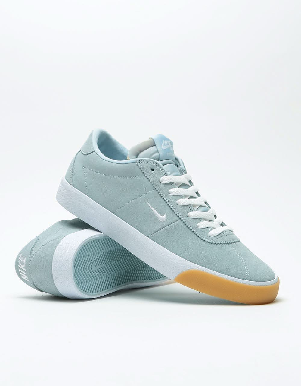 Nike SB Zoom Bruin Skate Shoes - Lt Armory Blue/White-Gum Light Brown