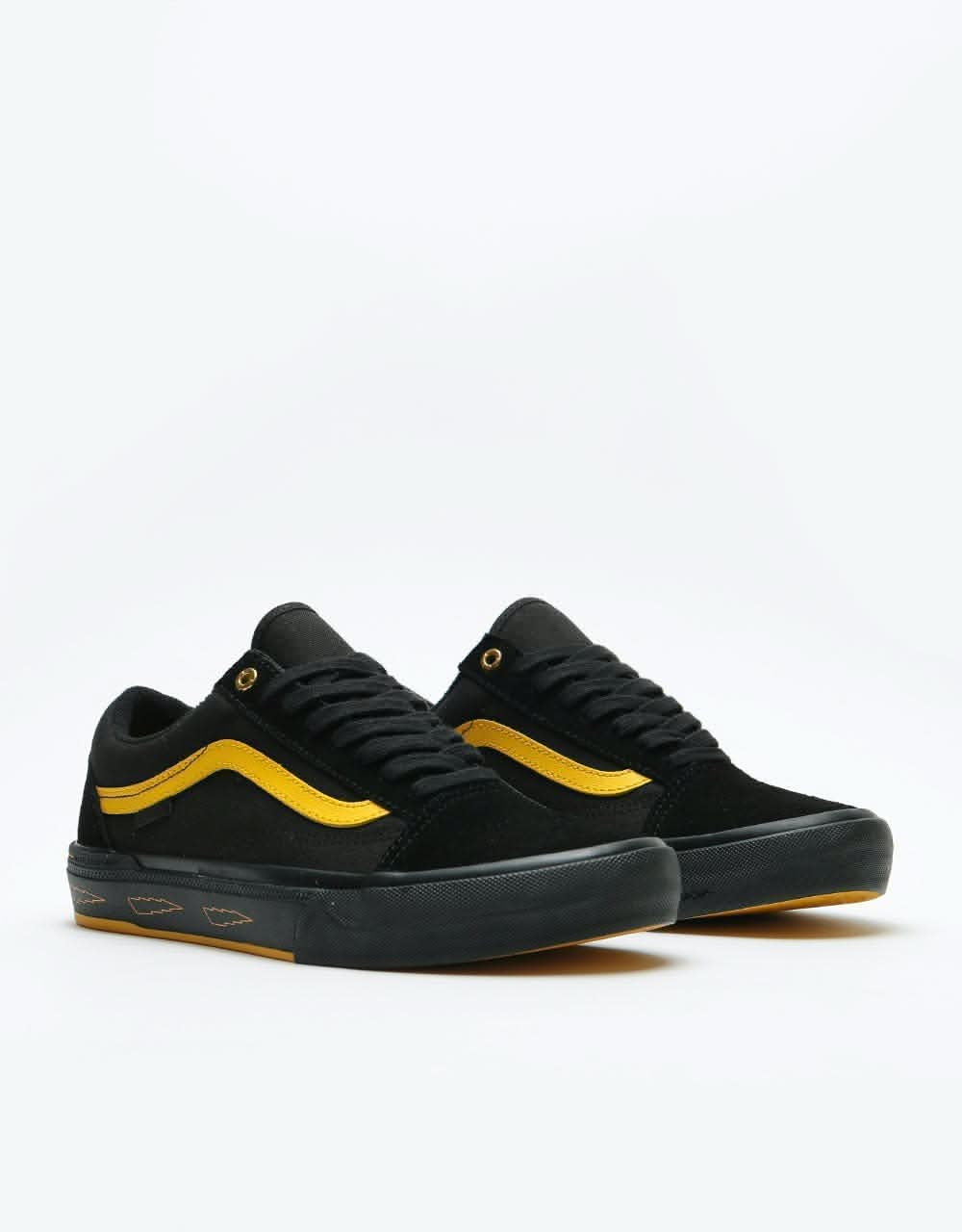 Vans Old Skool Pro BMX Skate Shoes - (Larry Edgar) Black/Yellow