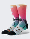 Stance Classic Crew Moon Beach Socks - Fuschia