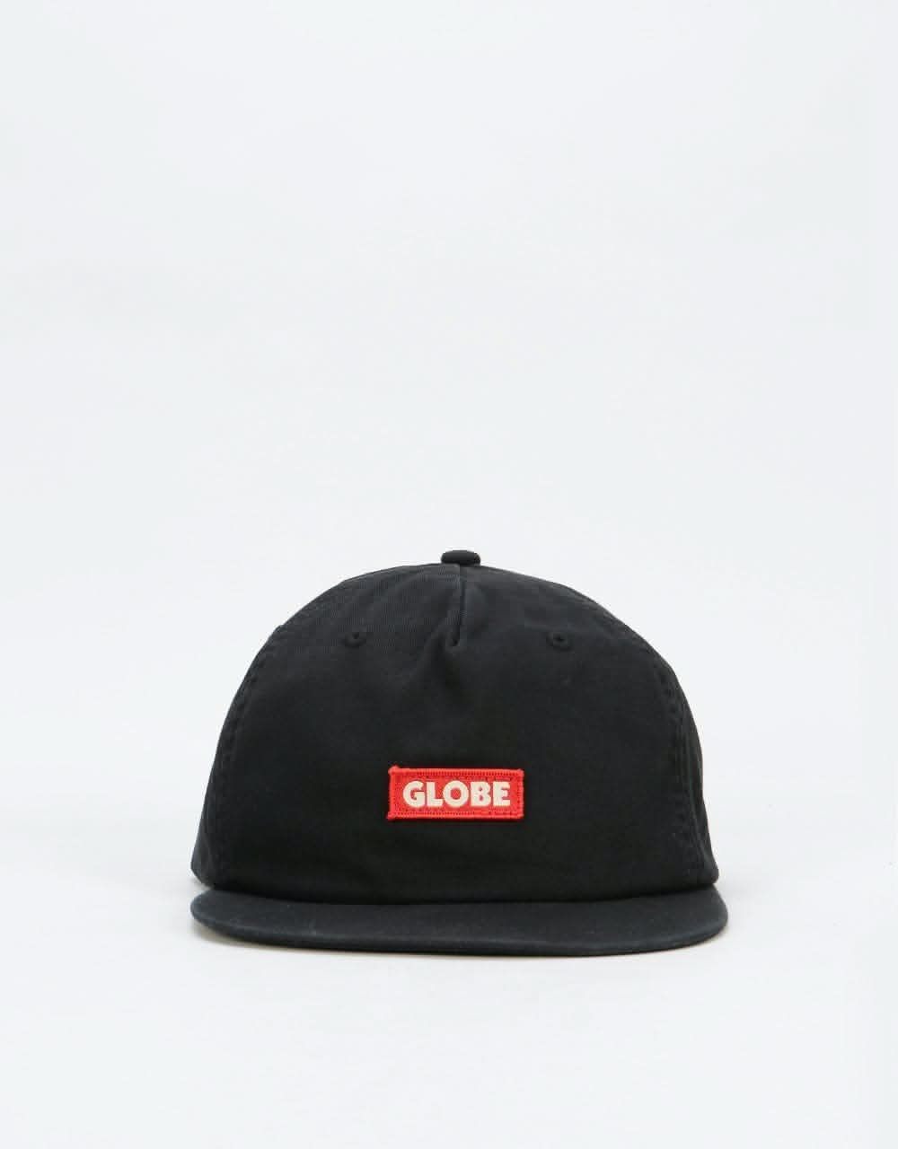 Globe Bar Snapback Cap - Black