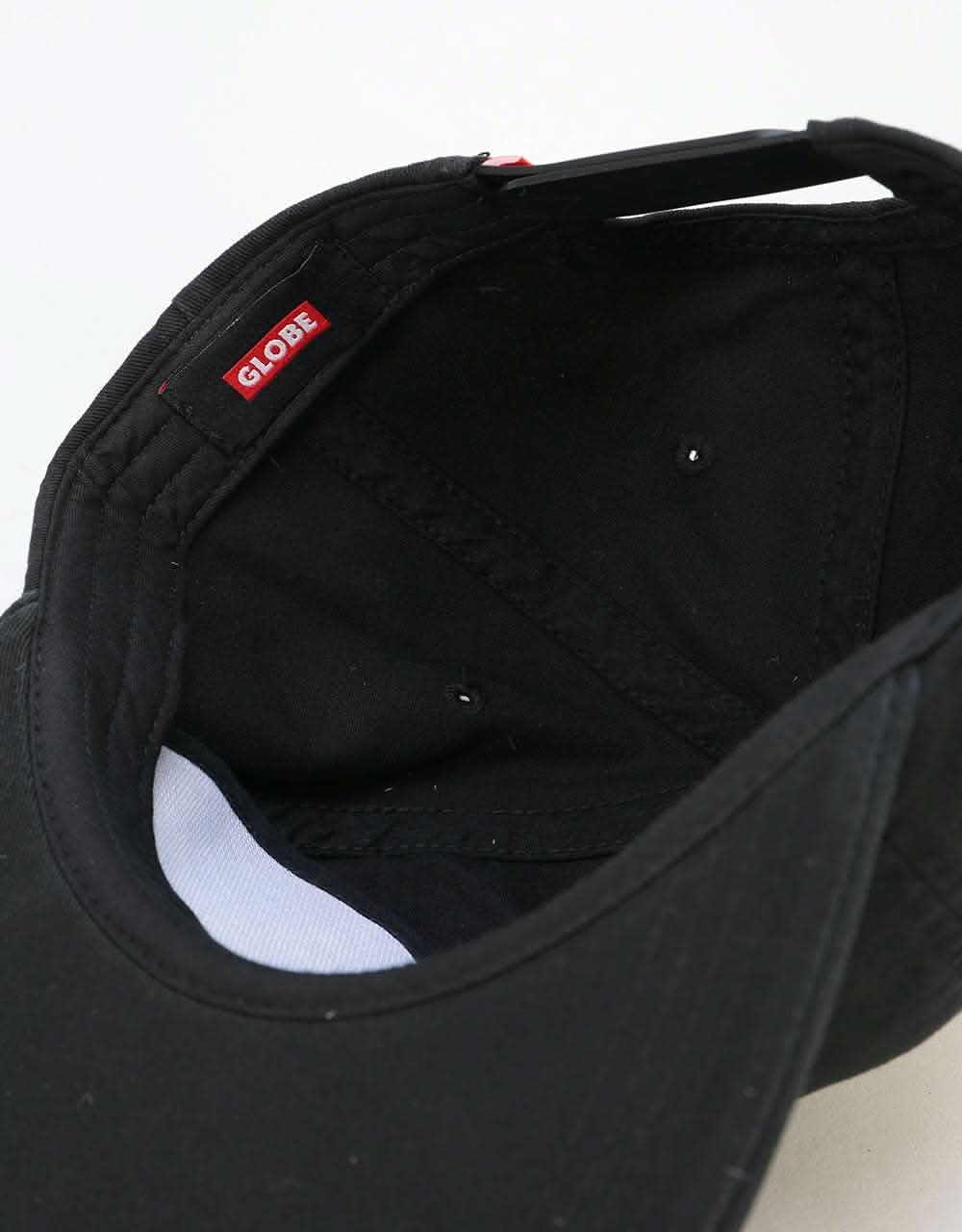 Globe Bar Snapback Cap - Black