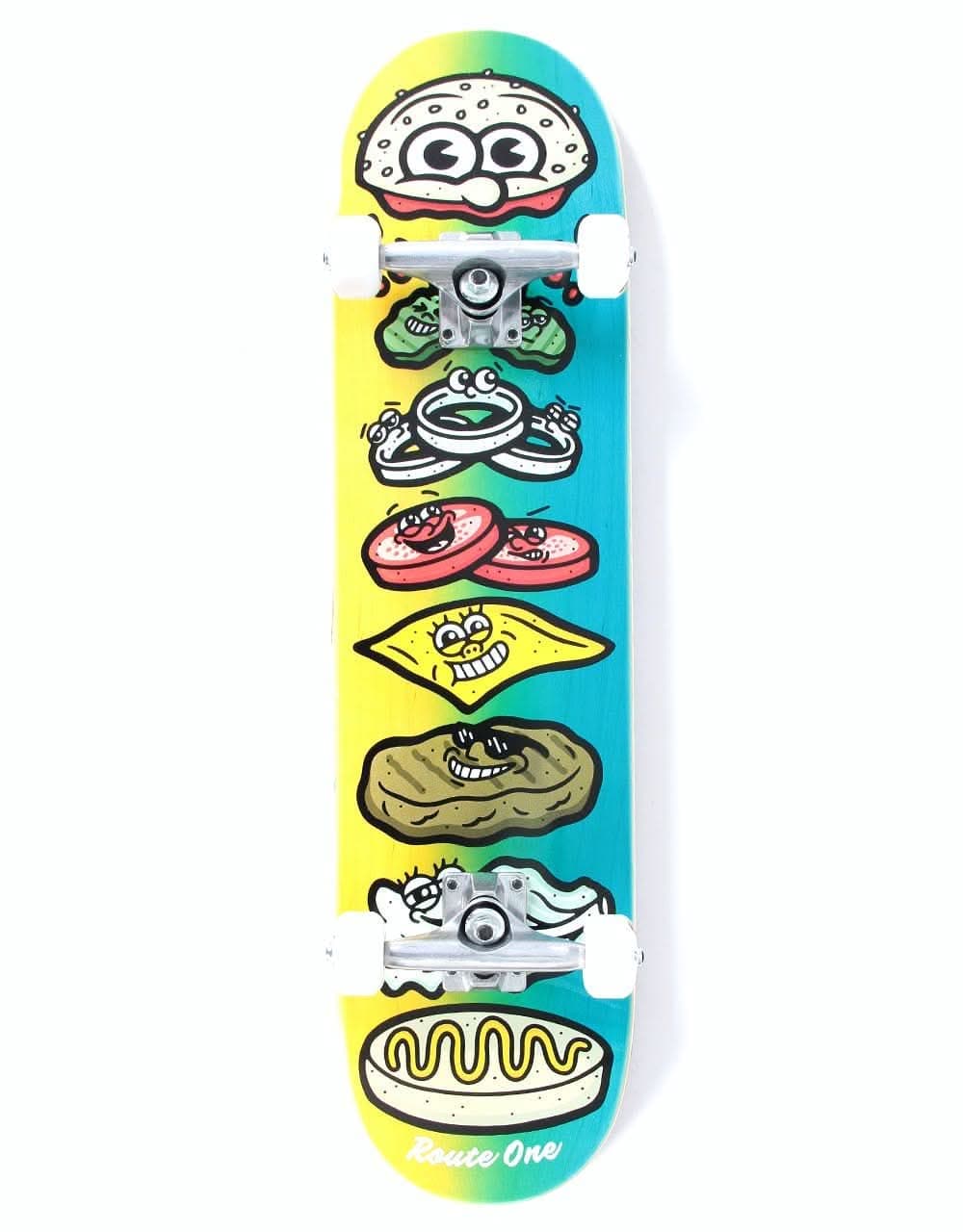 Route One Burger Complete Skateboard - 7.75"