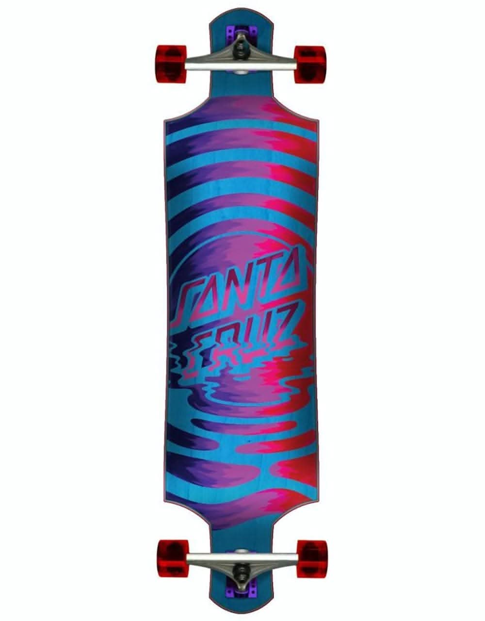 Santa Cruz Dot Reflection Drop Down Longboard  - 40" x 10"