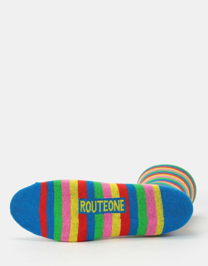 Route One Rainbow Gestreifte Socken – Mehrfarbig