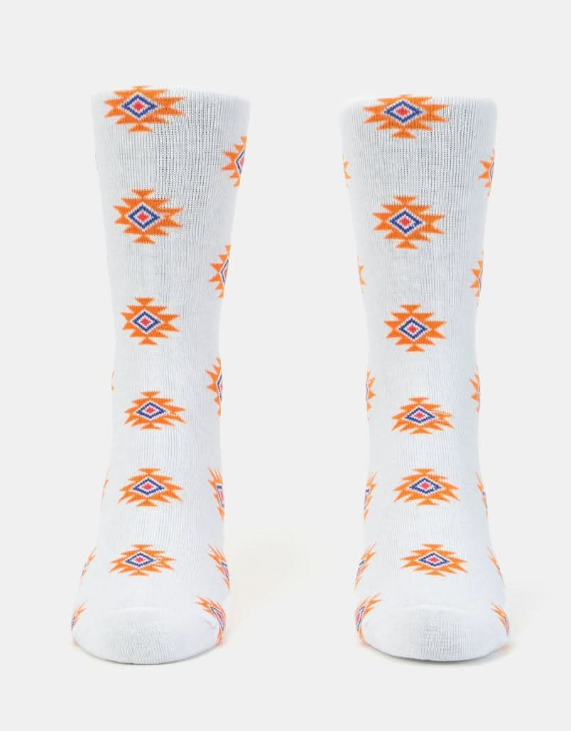 Route One Navajo Socks - White