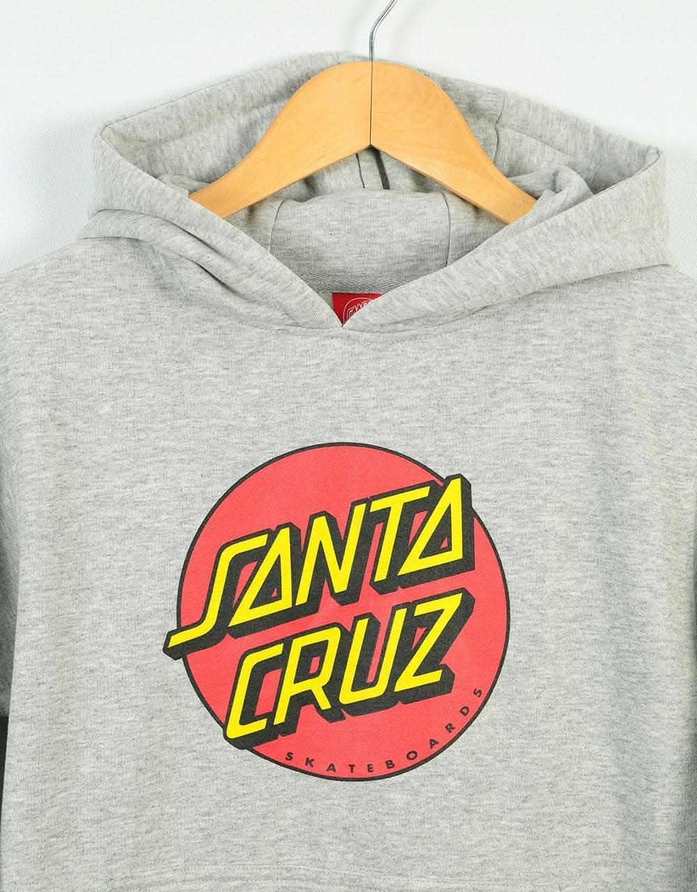 Santa Cruz Classic Dot Kids Pullover Hoodie - Heather Grey