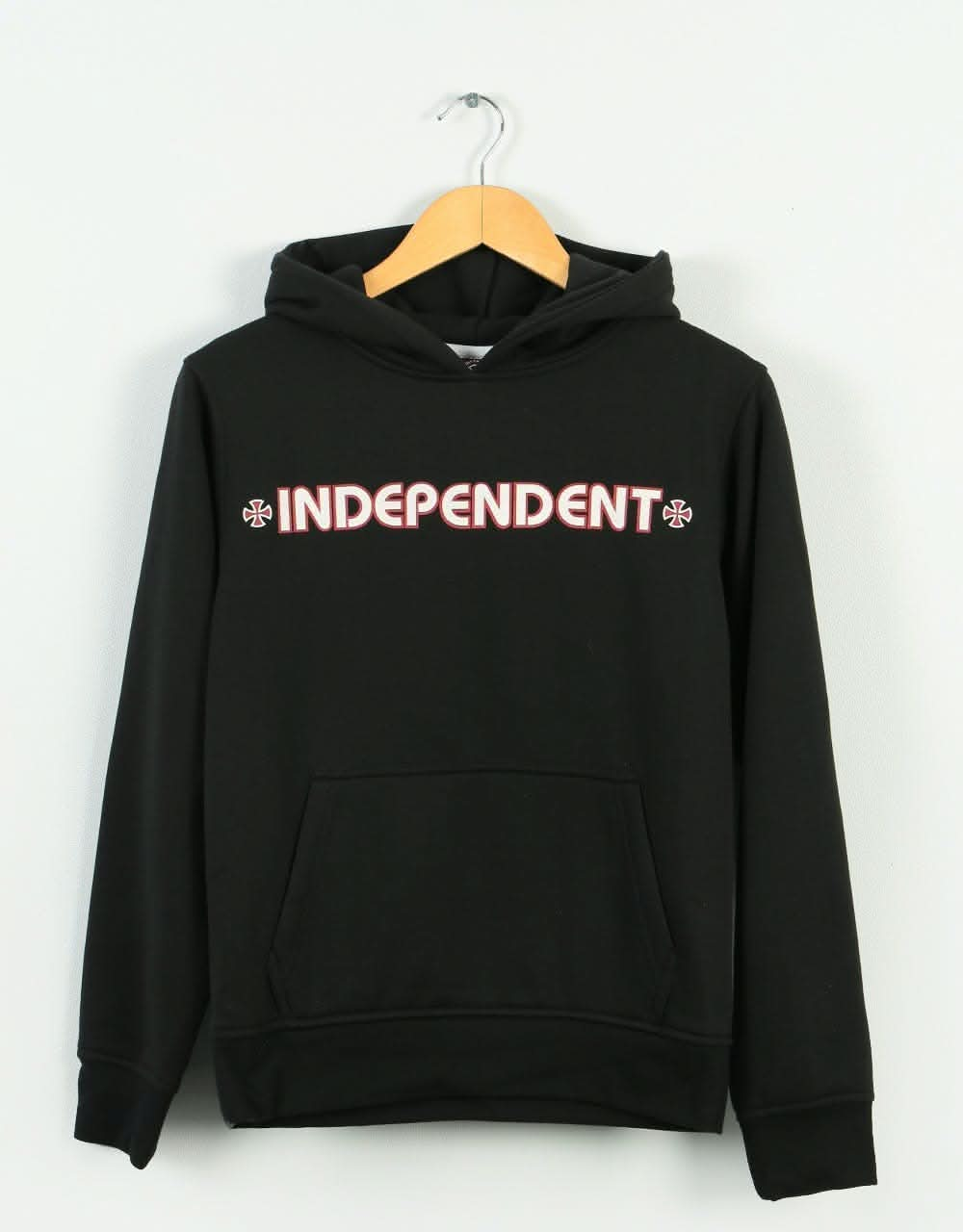 Independent Bar Cross Kids Pullover Hoodie - Black