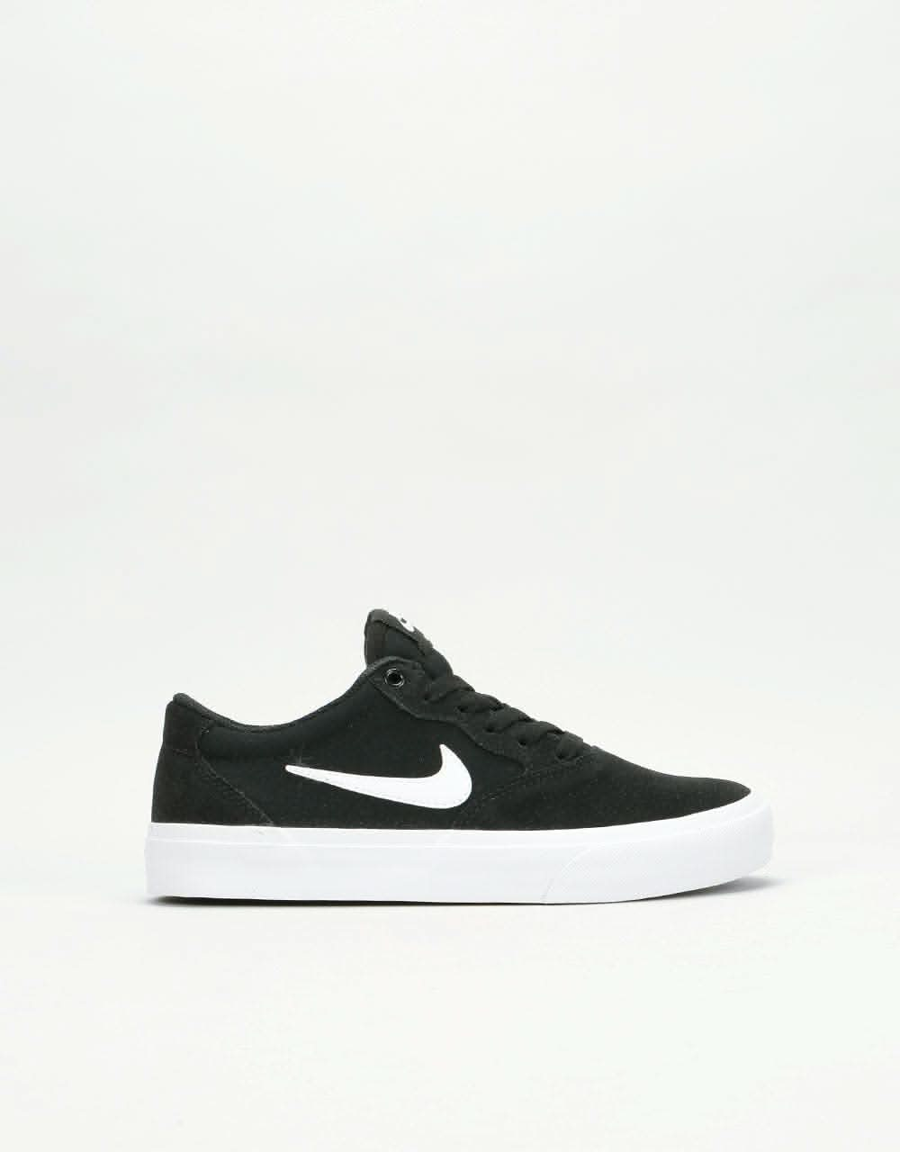 Nike SB Chron Kids Skate Shoes - Black/White