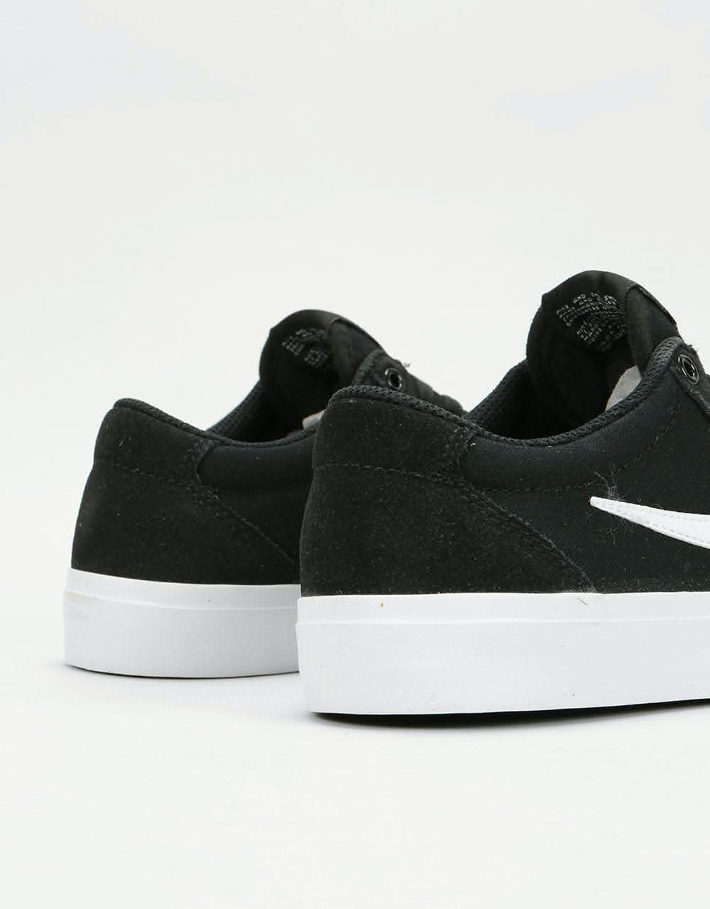 Nike SB Chron Kids Skate Shoes - Black/White