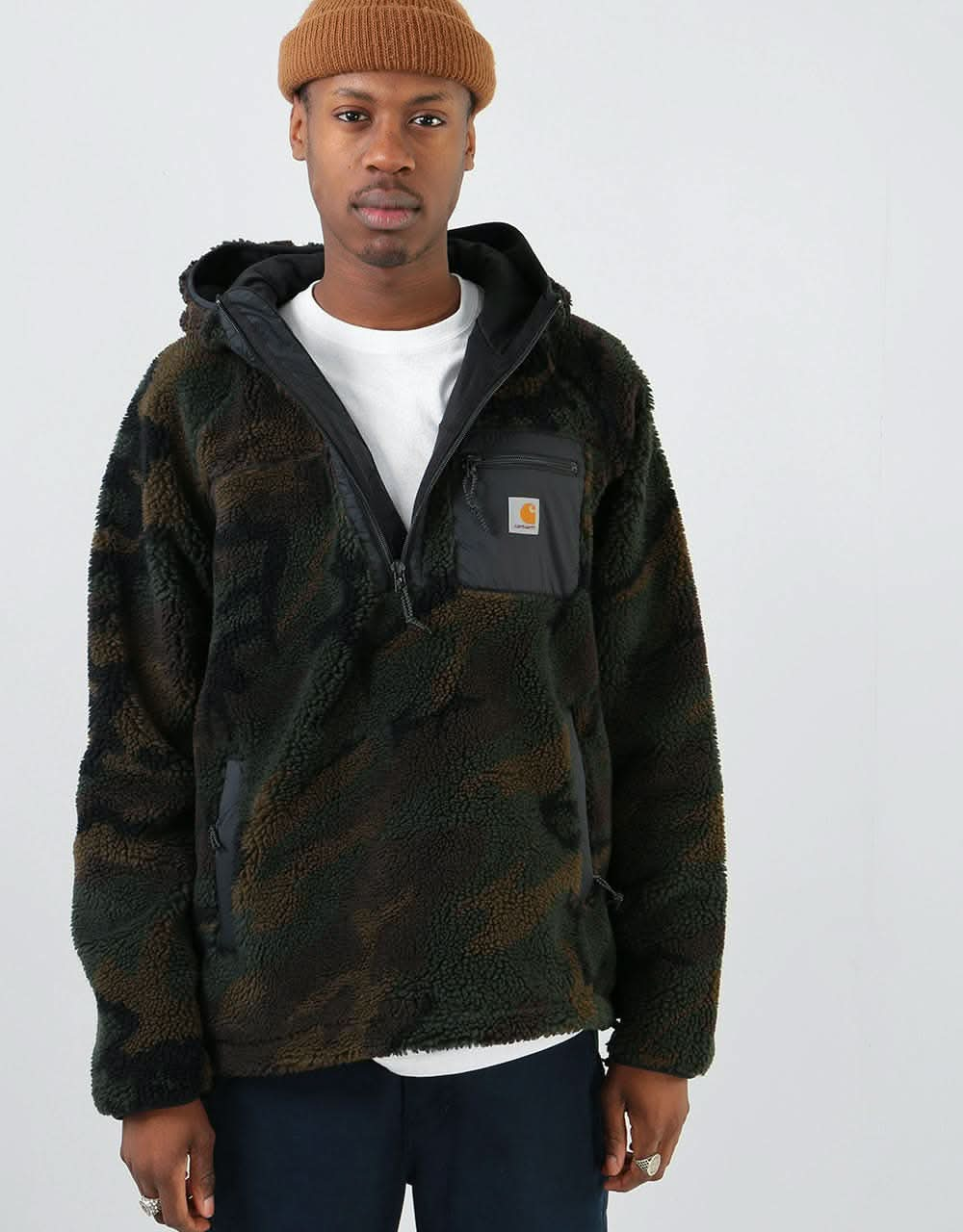 Carhartt WIP Prentis Pullover - Camo Evergreen