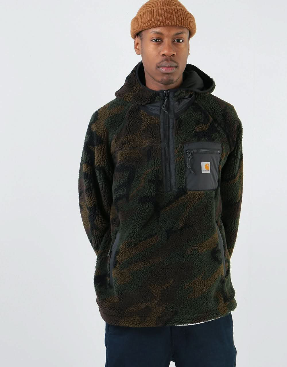 Carhartt WIP Prentis Pullover - Camo Evergreen