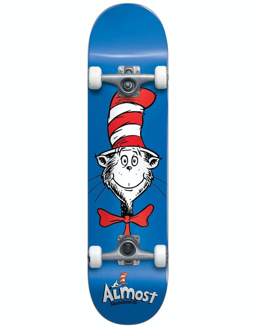 Almost x Dr. Seuss Cat Face Complete Skateboard - 7.875"