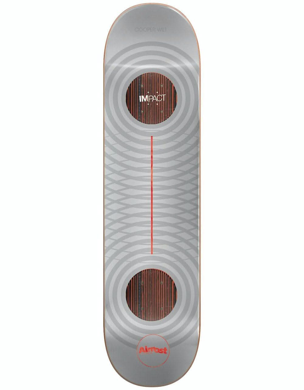 Almost Cooper Metallic Rings Impact Support Skateboard Deck - 8"